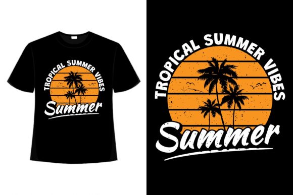 Download T-shirt Tropical Summer Vibes Palm Beach - Tropical summer vibes Collection