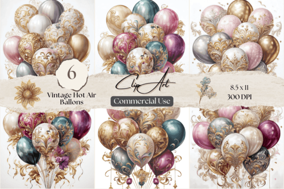 Download Vintage Hot Air Balloon Graphics - Balloon graphics Collection