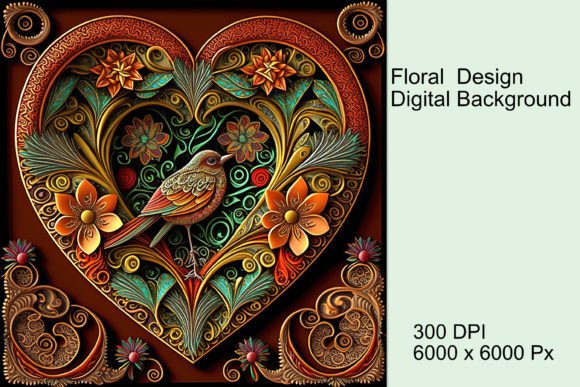 Download Colorful Heart 3D Effect Background - Colorful heart Collection