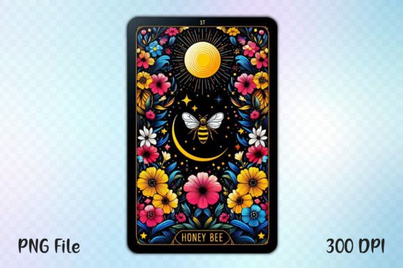 Download Floral Bee Tarot Card Sublimation - Floral bee Collection