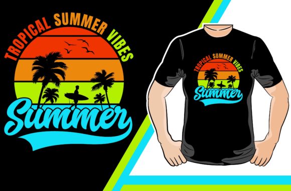 Download Tropical Summer Vibes T-shirt Design - Tropical summer vibes Collection