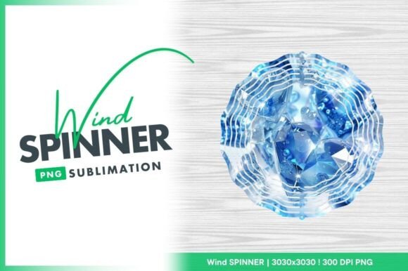 Download Blue Diamond Heart Shaped Wind Spinner - Blue diamond heart Collection