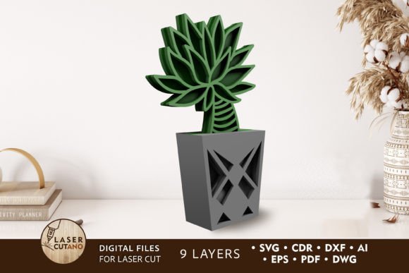 Download Cactus Decoration, Succulent Cut File - Decoration Collection