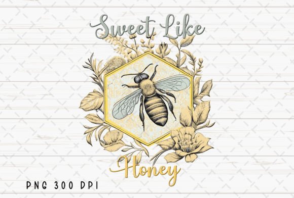 Download Sweet Like Honey Floral Bee Flowers PNG - Floral bee Collection
