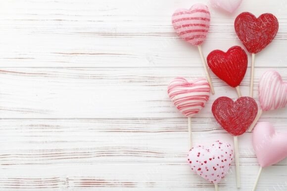 Download Colorful Heart Shaped Lollipops - Colorful heart Collection